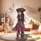 High Seas Pirate Costume with Dress Hat and Accessories for Toddler Girls Halloween